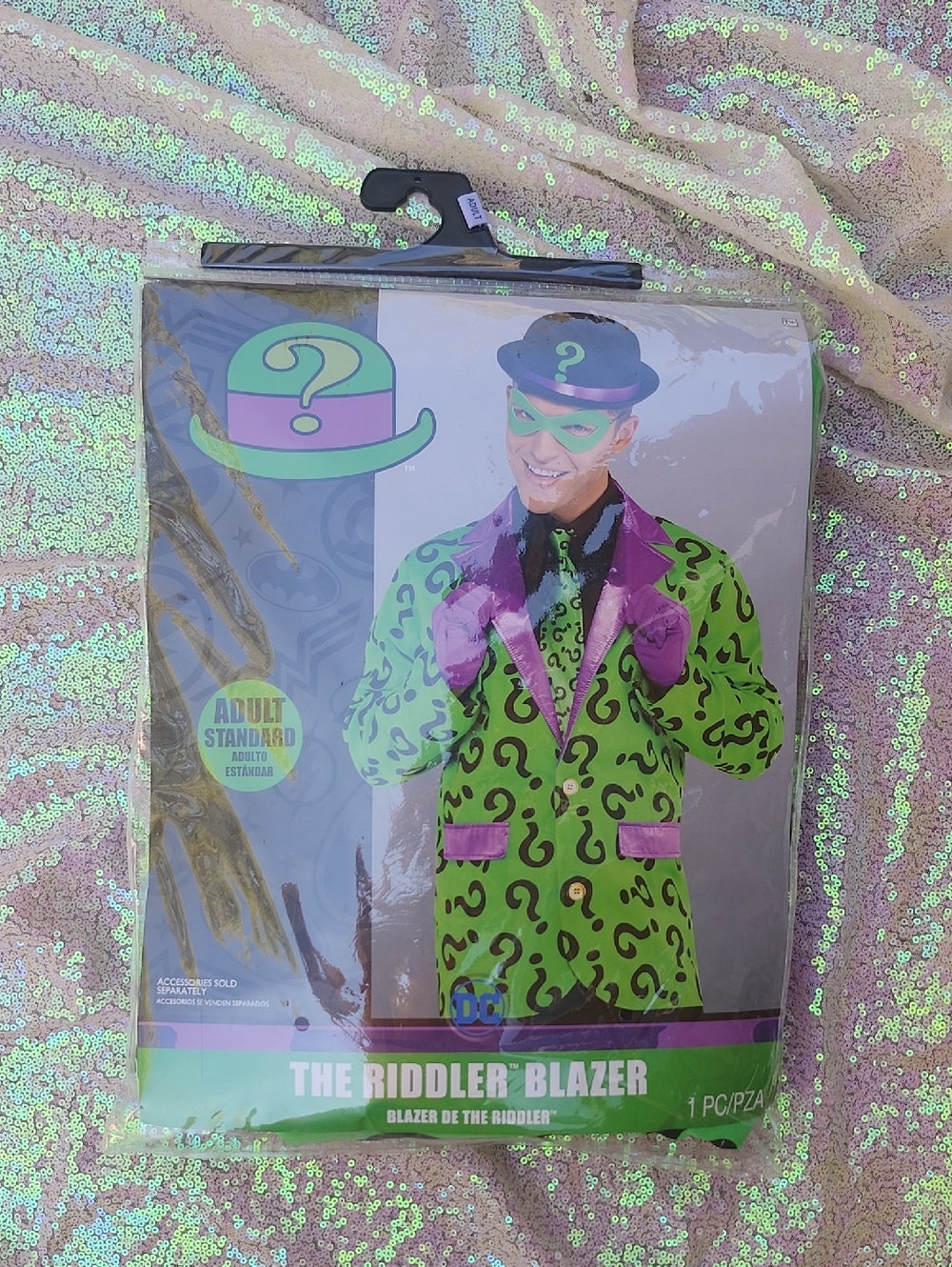 The Riddler Blazer Outfit, NEW!! Adult Costume!